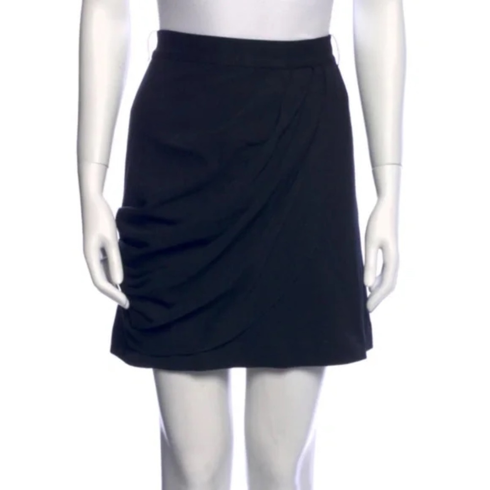 Alice & Olivia Draped Pleated Mini Skirt